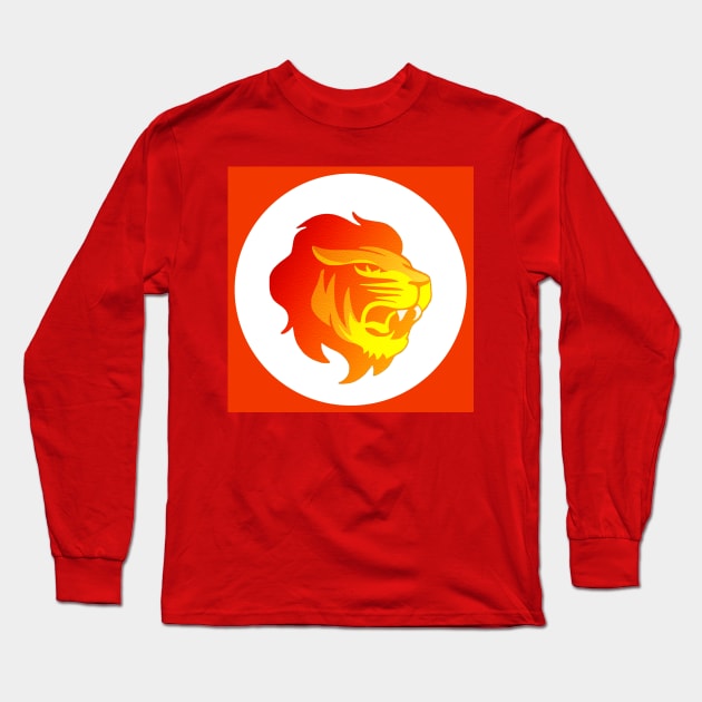 Angry Big Cat Long Sleeve T-Shirt by Artistic Design